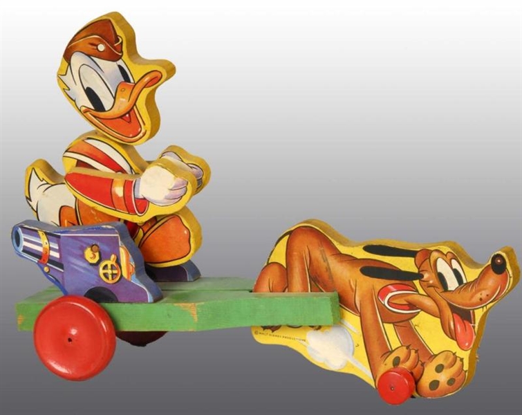 FISHER PRICE NO. 744 DISNEY DONALD DUCK TOY.      