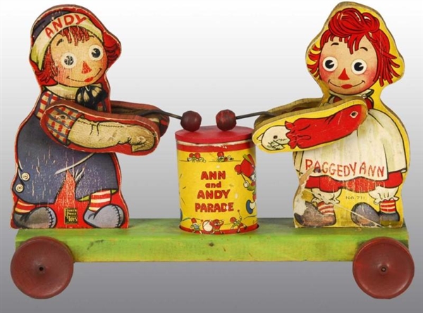 FISHER PRICE NO. 711 RAGGEDY ANN & ANDY TOY.      