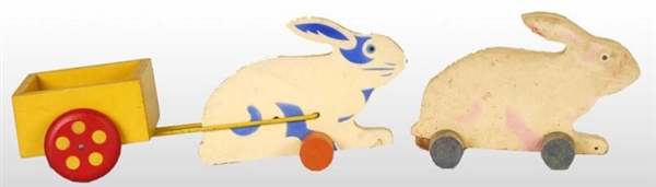 LOT OF 2: FISHER PRICE EASTER BUNNY TOYS.         