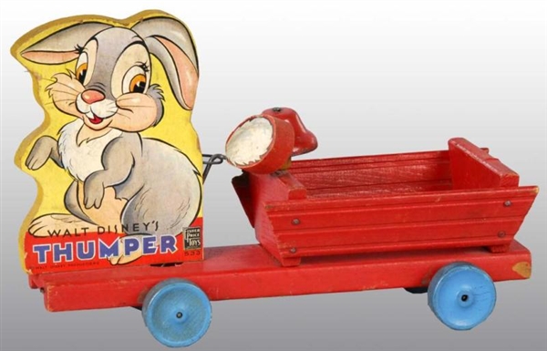 FISHER PRICE NO. 533 DISNEY THUMPER CART TOY.     