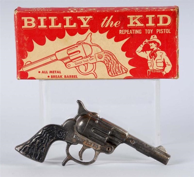 CAST IRON BILLY THE KID CAP GUN.                  