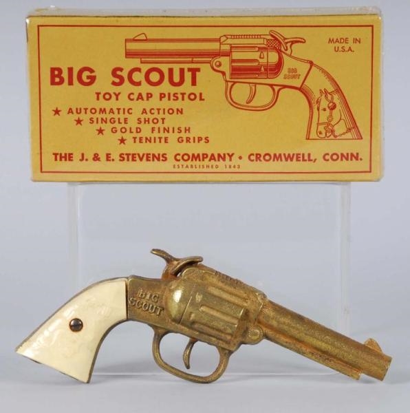 GOLD BIG SCOUT CAP GUN.                           