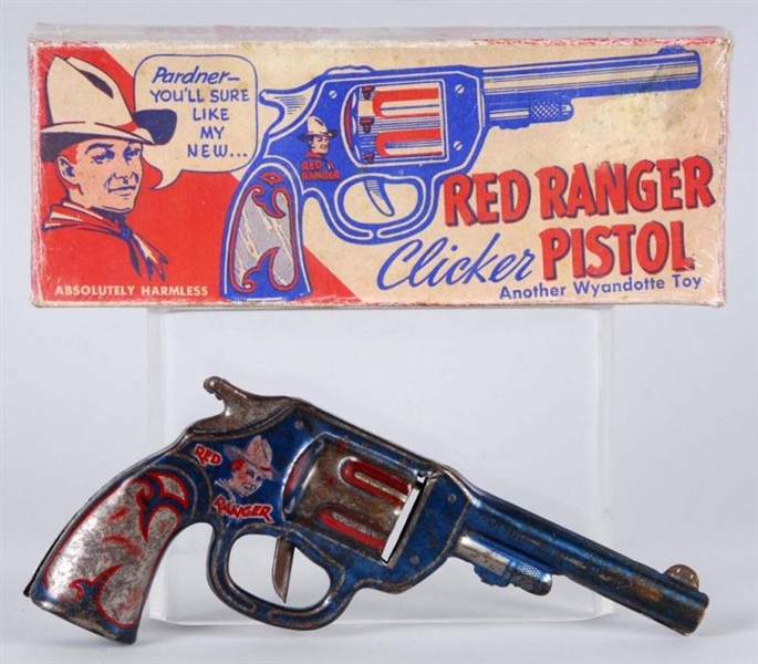 RED RANGER CLICKER GUN.                           