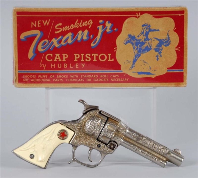 CAST IRON HUBLEY TEXAN JR. CAP GUN.               