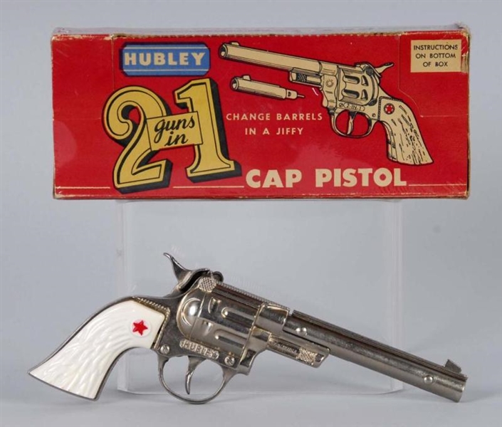 HUBLEY 2-IN-1 CAP GUN.                            