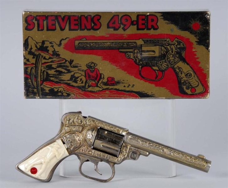 CAST IRON STEVENS 49-ER CAP GUN.                  