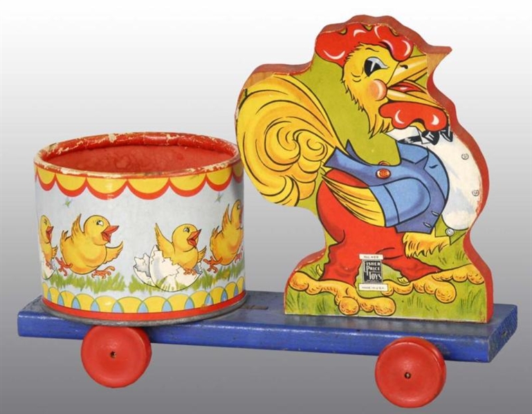 FISHER PRICE NO. 469 ROOSTER CART TOY.            