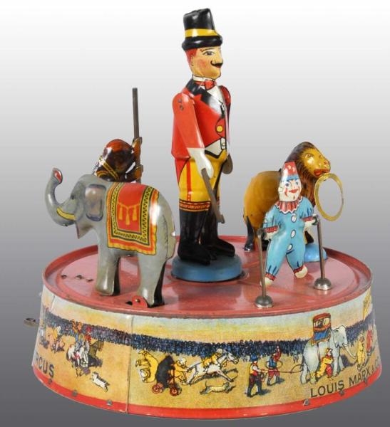 TIN MARX RING-A-LING CIRCUS WIND-UP TOY.          