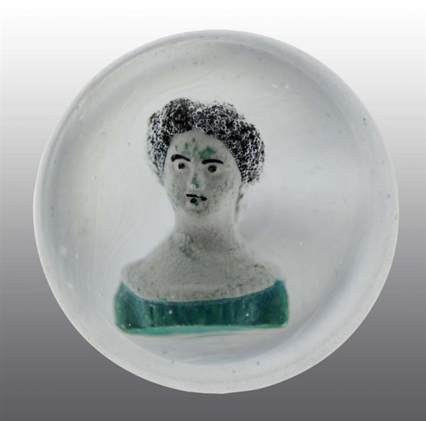 SULPHIDE JENNY LIND PAINTED MARBLE.               