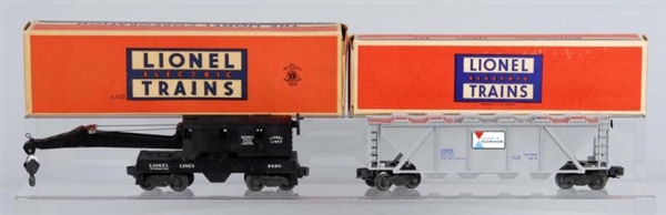 LOT OF 2: LIONEL O-GAUGE FREIGHT CARS.            