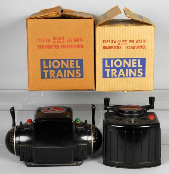LOT OF 2: LIONEL TRANSFORMERS.                    