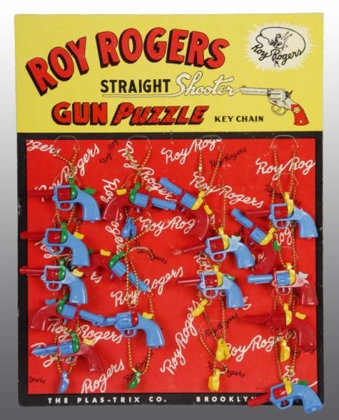 ROY ROGERS PUZZLE KEY CHAIN DISPLAY.              