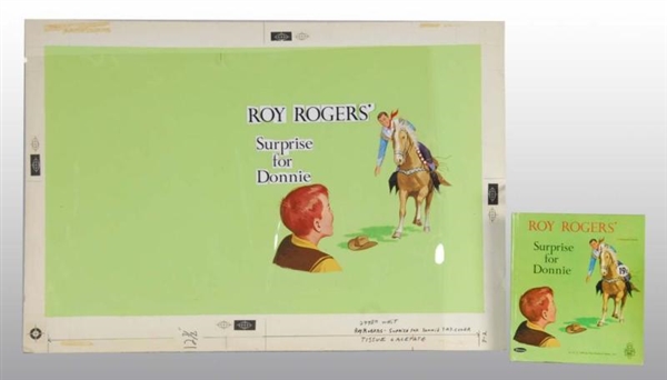 ROY ROGERS BOOK WITH ORIGINAL COVER ART.          
