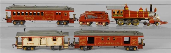 HANDCRAFTED IRON HORSE TRAIN SET.                 