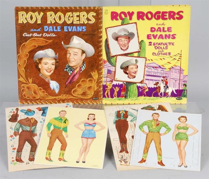 LOT OF 2: WHITMAN ROY ROGERS CUTOUT DOLL SETS.    