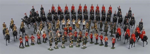 LOT OF BRITAINS LEAD TOY MUSICIANS & GUARDS.      
