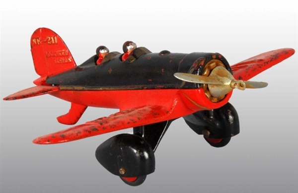 CAST IRON LINDY NR-211 AIRPLANE TOY.              
