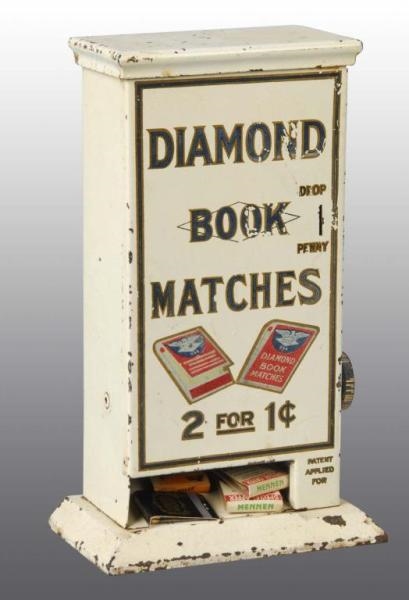 DIAMOND BOOK MATCHES MATCH DISPENSER.             