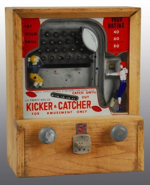 KICKER CATCHER 5-CENT ARCADE GAME.                