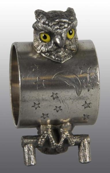 OWL FIGURAL NAPKIN RING.                          