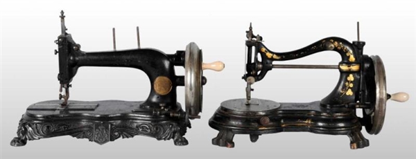 LOT OF 2: CAST IRON SEWING MACHINES.              