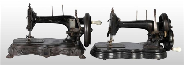 LOT OF 2: CAST IRON SEWING MACHINES.              