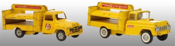 LOT OF 2: ASSORTED COCA-COLA BUDDY L TRUCK TOYS.  