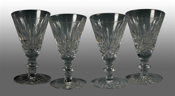 LOT OF 4: WATERFORD CUT CRYSTAL CORDIALS.         