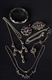 LOT OF 6: STERLING SILVER JEWELRY PIECES.         