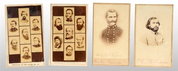 LOT OF 4: GENERALS OF THE CONFEDERATE STATES CDVS 