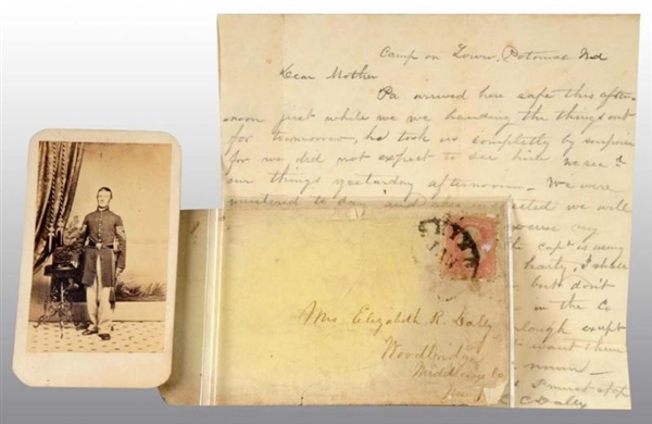 LETTER & SOLDIERS CDV.                           