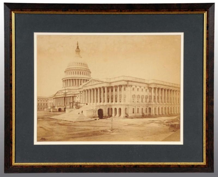 PHOTOGRAPH OF U.S. CAPITAL BUILDING BY GARDNER.   