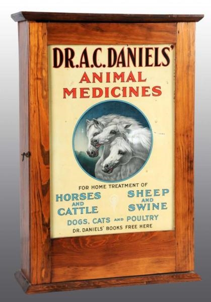 DR. A.C. DANIELS ANIMAL MEDICINE CABINET.        