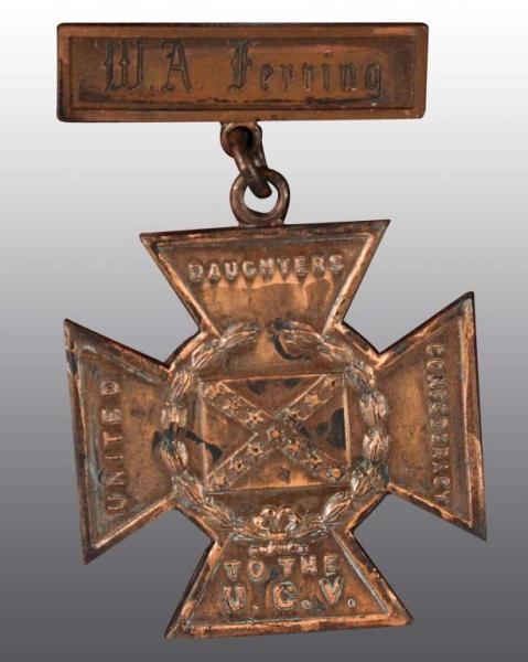 CONFEDERATE "SOUTHERN CROSS OF HONOR".            
