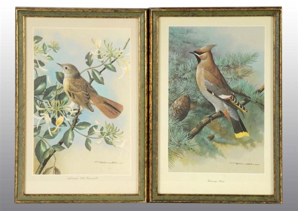 LOT OF 2: BIRD PRINTS BY EDE.                     