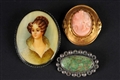 LOT OF 3: VICTORIAN PINS.                         