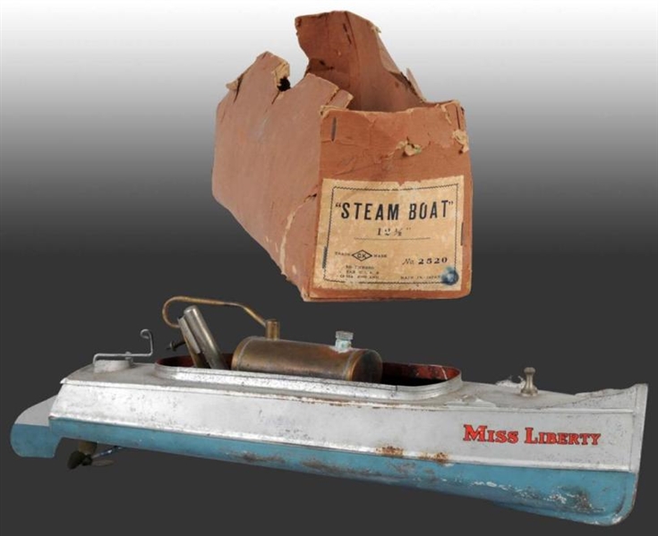 "MISS LIBERTY" NO. 2520 STEAM BOAT TOY.           