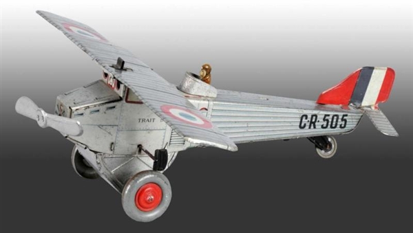 TIN CR-505 AIRPLANE WIND-UP TOY.                  