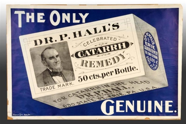 PAPER DR. HALLS REMEDY POSTER.                   