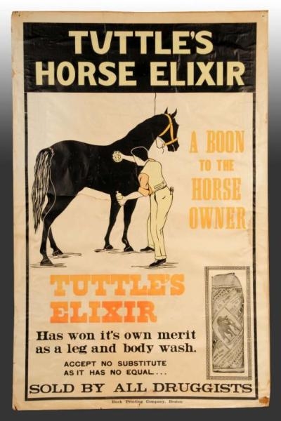 PAPER TUTTLES HORSE ELIXIR POSTER.               
