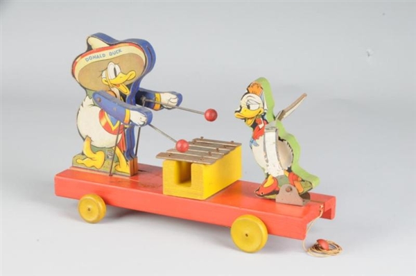FISHER PRICE NO. 160 DISNEY DONALD & DONNA TOY.   