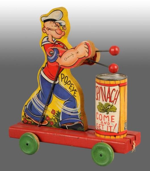 FISHER PRICE NO. 488 POPEYE SPINACH EATER TOY.    