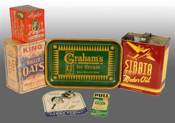 LOT OF 6: ASSORTED TOBACCO-RELATED ITEMS.         