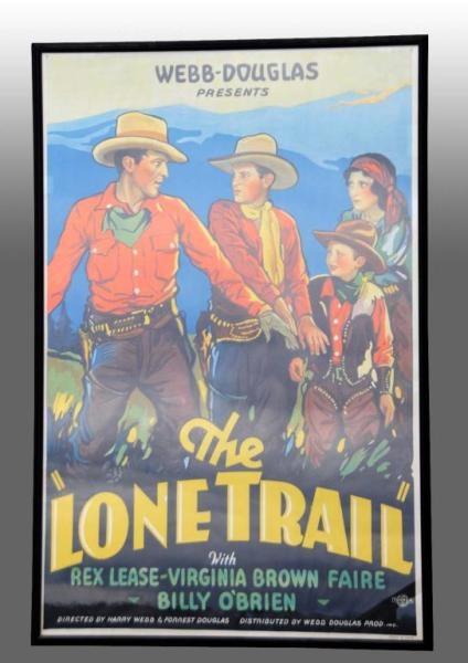 PAPER THE LONE TRAIL MOVIE POSTER.                
