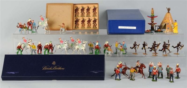 LOT OF COWBOYS & INDIAN FIGURES.                  