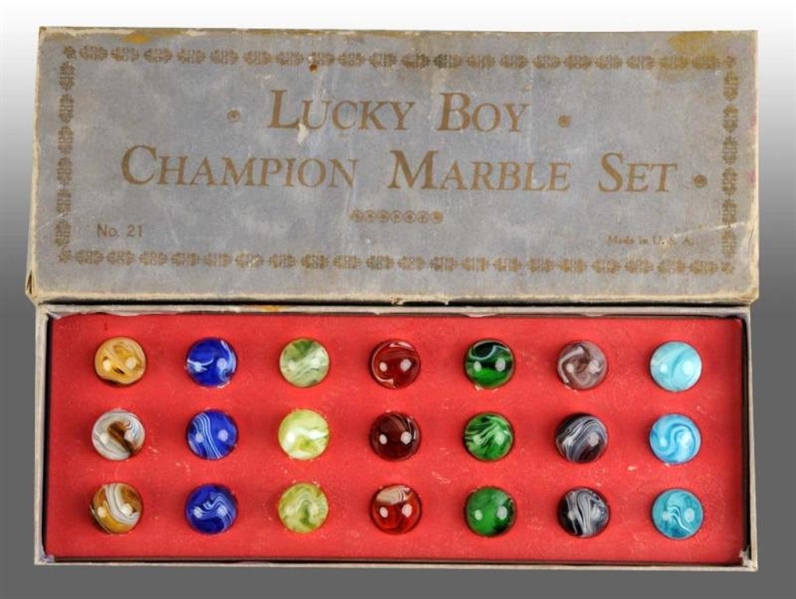 M. GROPPER & SON LUCK BOX CHAMPION MARBLES.       