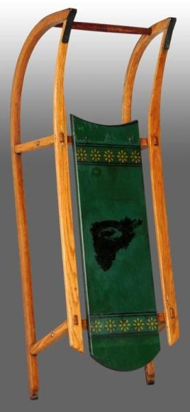 WOODEN CHILDS SLED.                              
