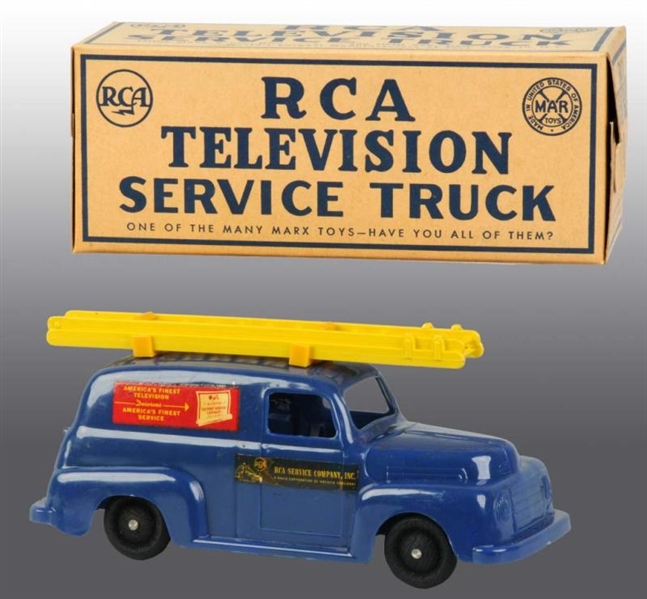 MARX RCA TELEVISION SERVICE TRUCK TOY.            