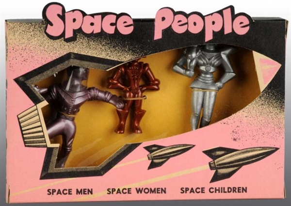 LOT OF 3: ARCHER PLASTIC SPACE PEOPLE.            