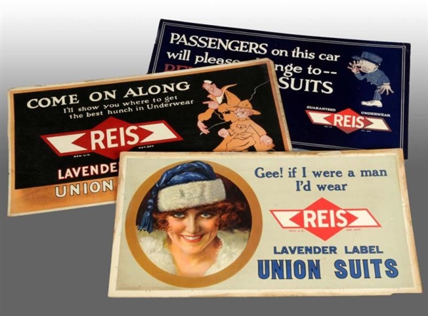 LOT OF 3: REIS UNION SUITS POSTERS.               